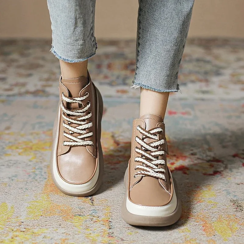 Women's High Top Thick Sole Martin Boots - Image 8