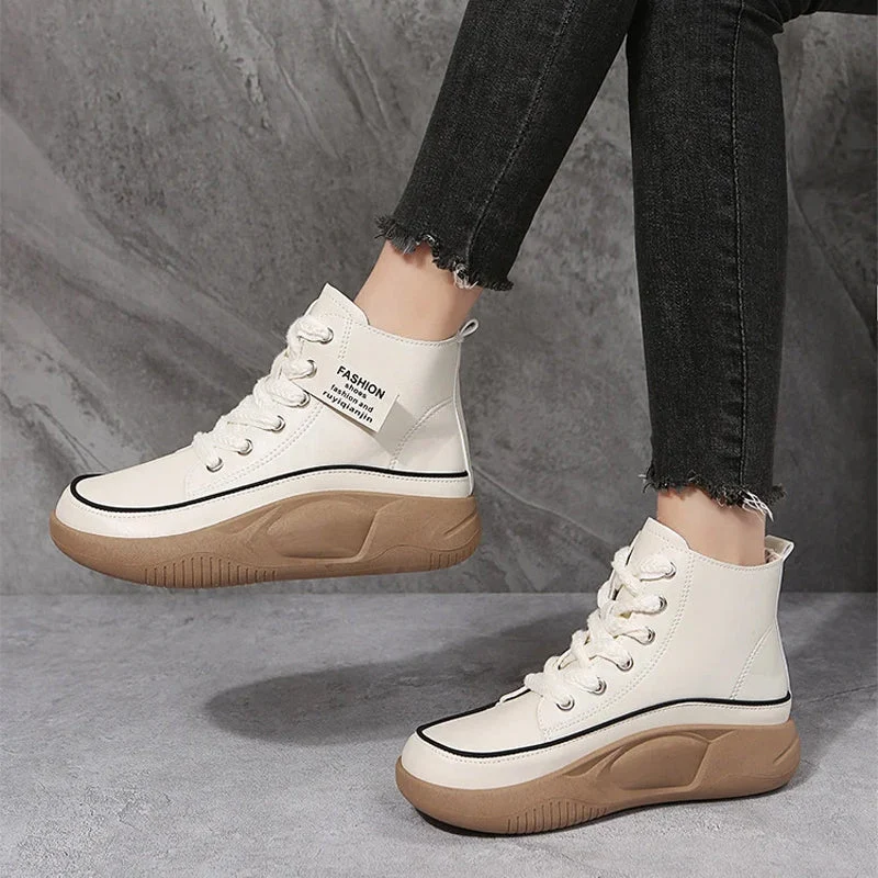 Women's High Top Thick Sole Martin Boots - Image 9