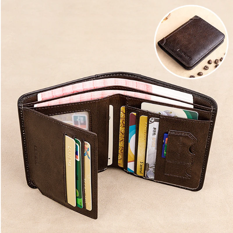 RFID Tri-Fold Retro Wallet - Image 3