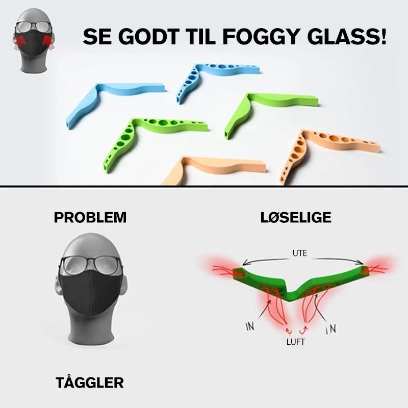 Tåkefri Maske Tilbehør for Tåkete Briller - Image 6