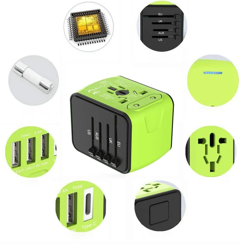 Universal Smart Travel Adapter Spenningsomformer - Image 9