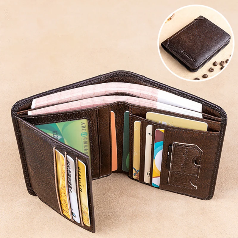 RFID Tri-Fold Retro Wallet - Image 4