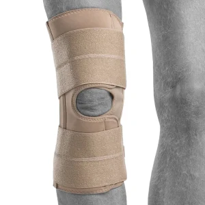 Knebeskytter ARX Liga Spring Wrap beige for eldre med knesmerter og begrenset mobilitet