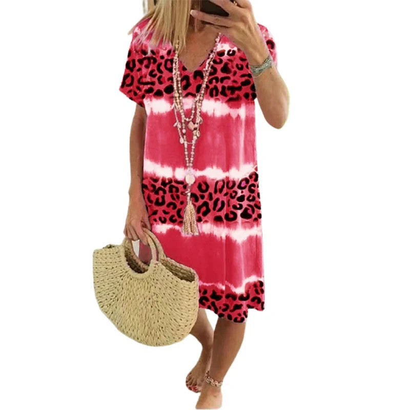 Women's Sexy Leopard Print Casual Midi Skirt - Image 8